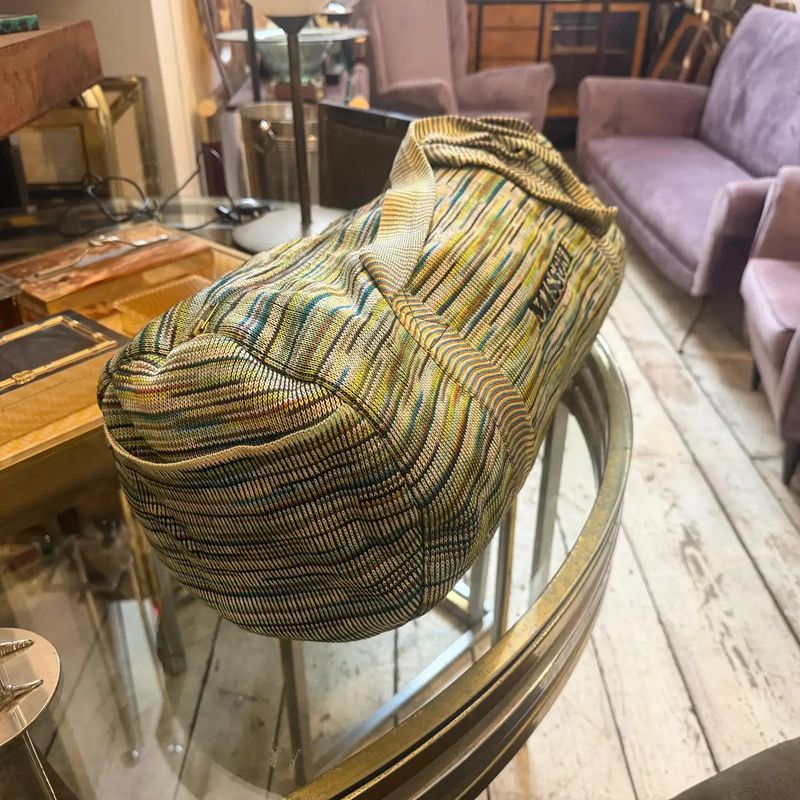 A 1990s Iconic Multicolored Tones Bowling Duffel Bag by Missoni