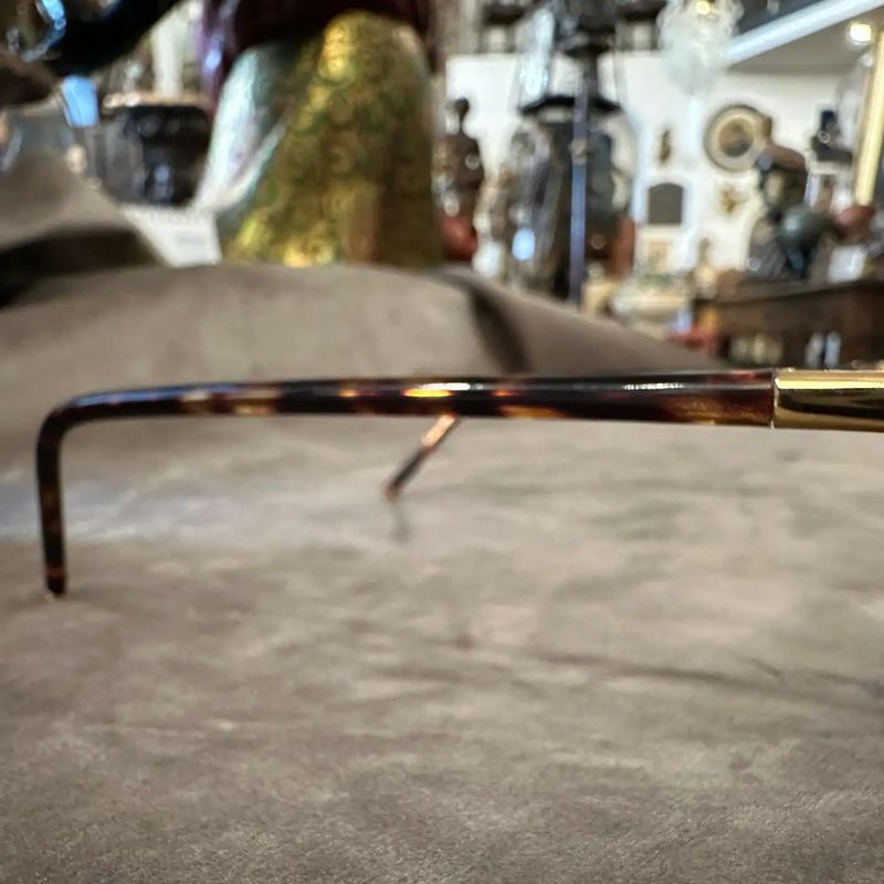 1990s Amazing Gilded Metal Gian Franco Ferrè High Quality Sunglasses