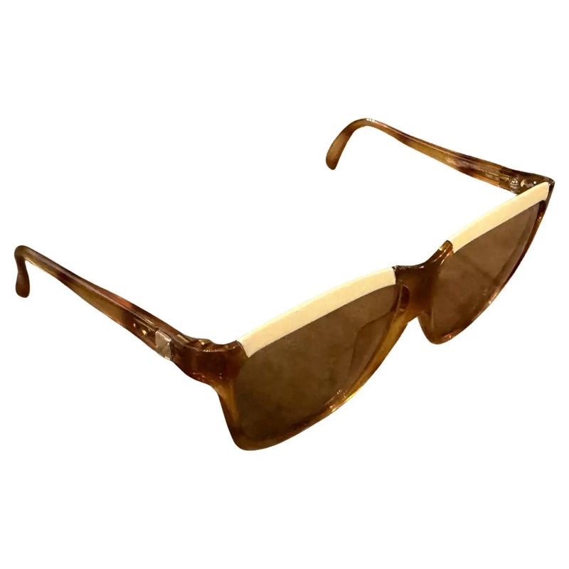 1980s Marbled Brown Optyl Vintage Oversized Sunglasses by Viennaline
