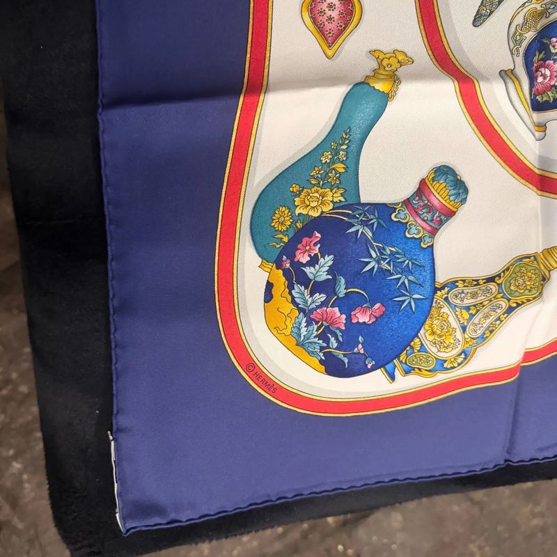 An Iconic 2000s Qu'importe le Flacon Silk Skarf by Caterine Baschet for Hermès