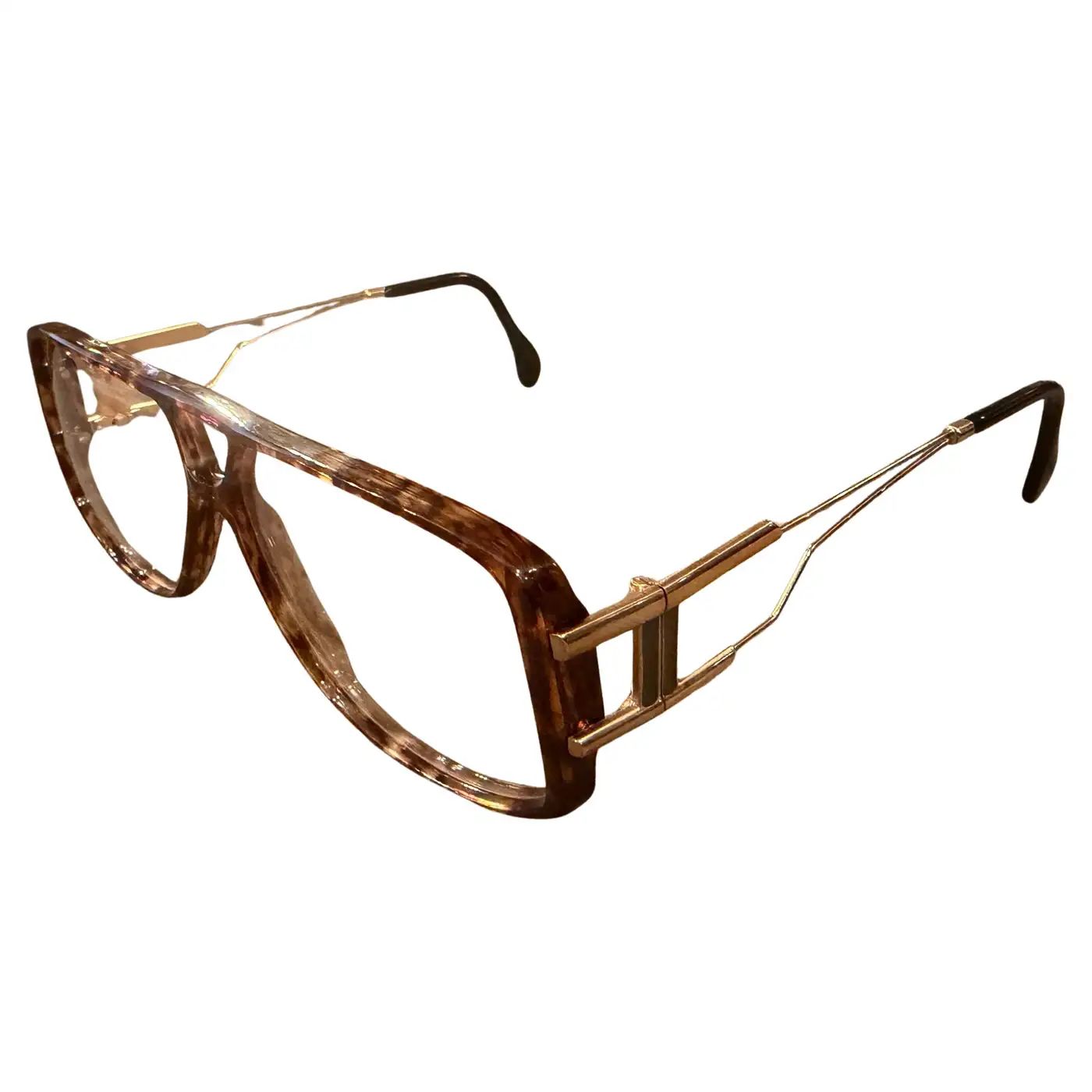 1980s Faux Tortoiseshell Acetate Sunglasses by Karl Lagerfeld