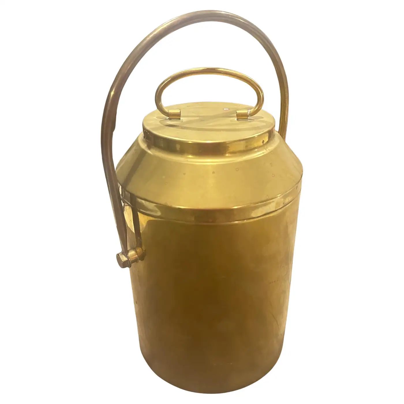 Mid-Century Modern Brass Ice Bucket, Italian Design, Circa 1960 Mid-Century Modern Brass Ice Bucket, Italian Design, Circa 1960
