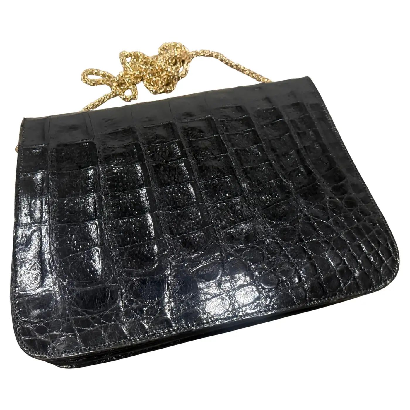 1970s High Quality Vintage Black Leather and Brass italian Shoulder Bag 1970s High Quality Vintage Black Leather and Brass italian Shoulder Bag