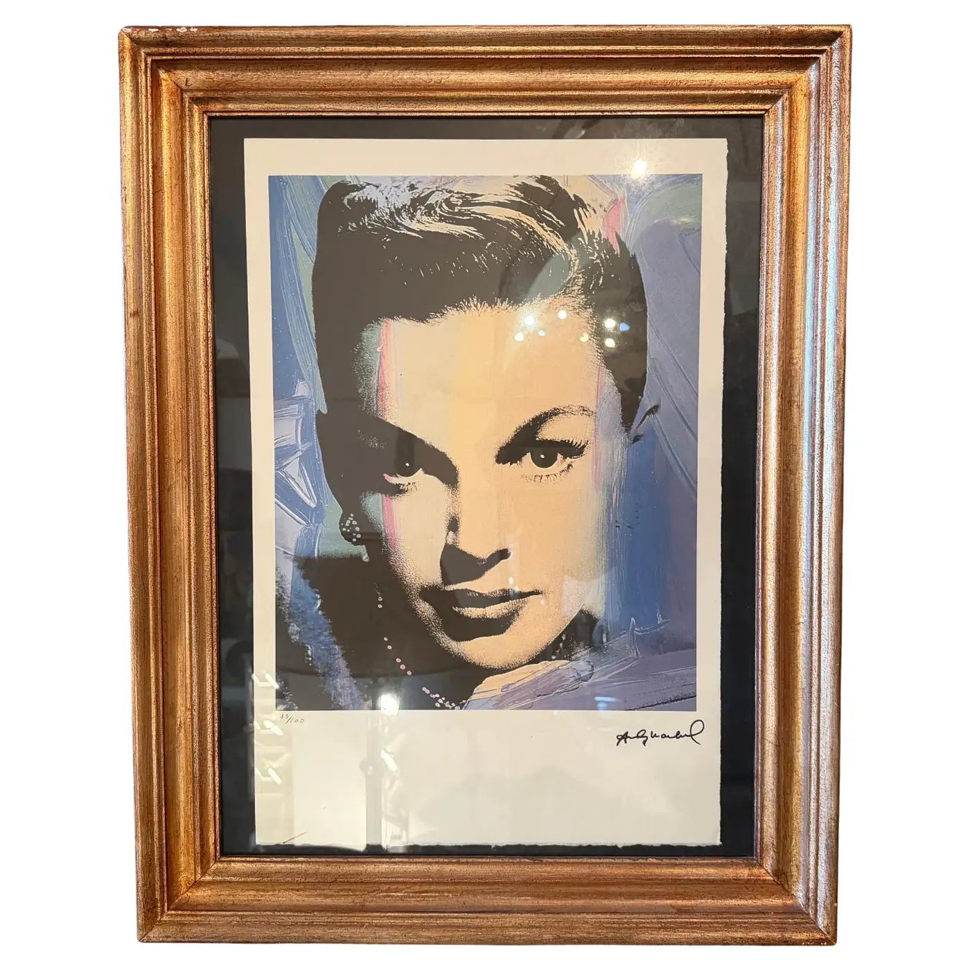 21st Century Framed 45/100 Judy Garland Lithography by A. Warhol