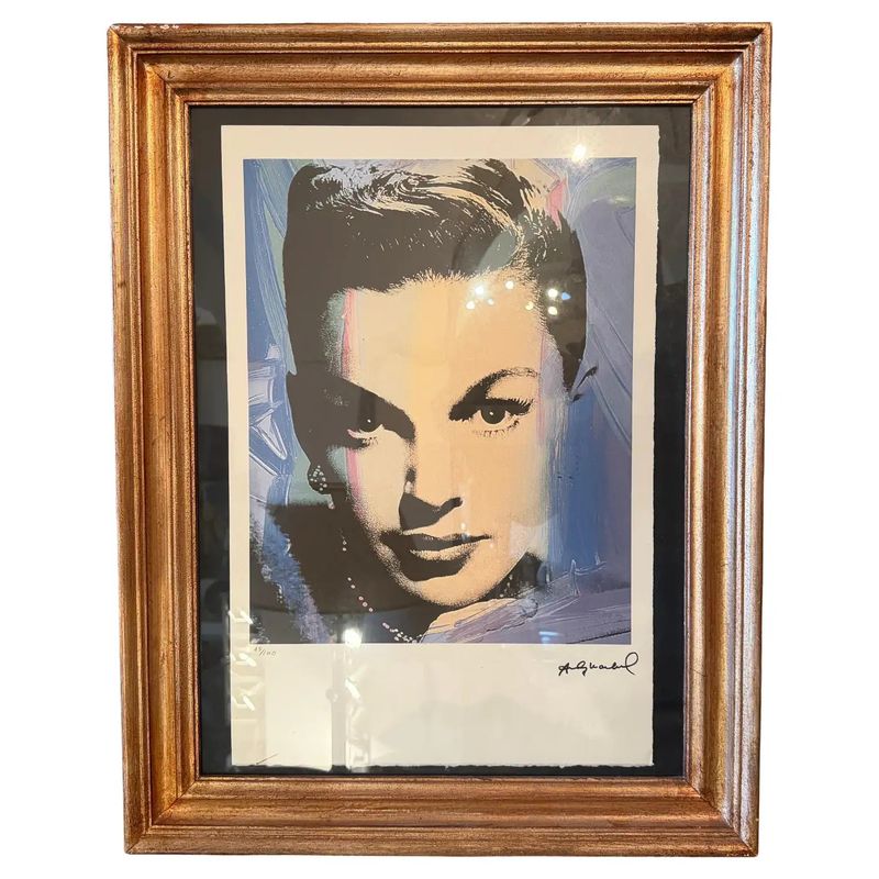 21st Century Framed 45/100 Judy Garland Lithography by A. Warhol