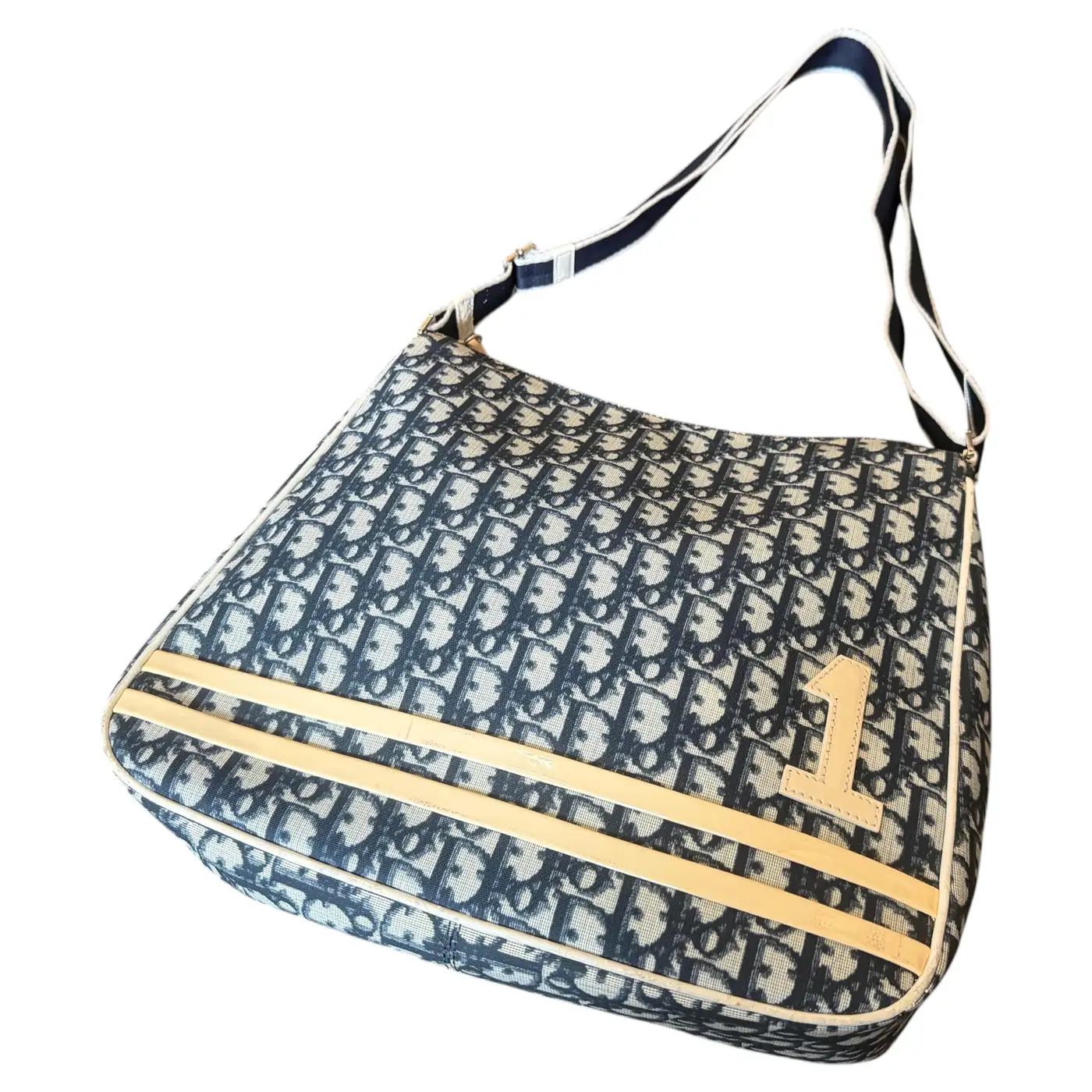 2000s Christian Dior Oblique Monogram Navy Blue Crossbody Bag 2000s Christian Dior Oblique Monogram Navy Blue Crossbody Bag