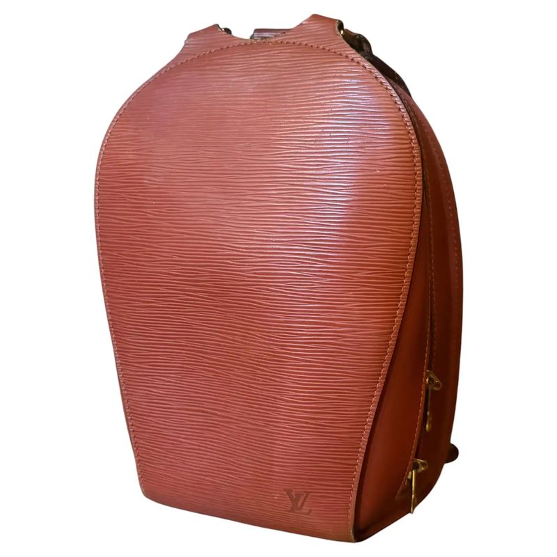 1990s Louis Vuitton Brown Epi Leather Mabillon Small Backpack