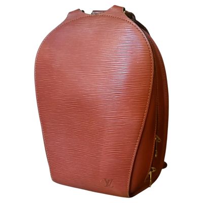 1990s Louis Vuitton Brown Epi Leather Mabillon Small Backpack