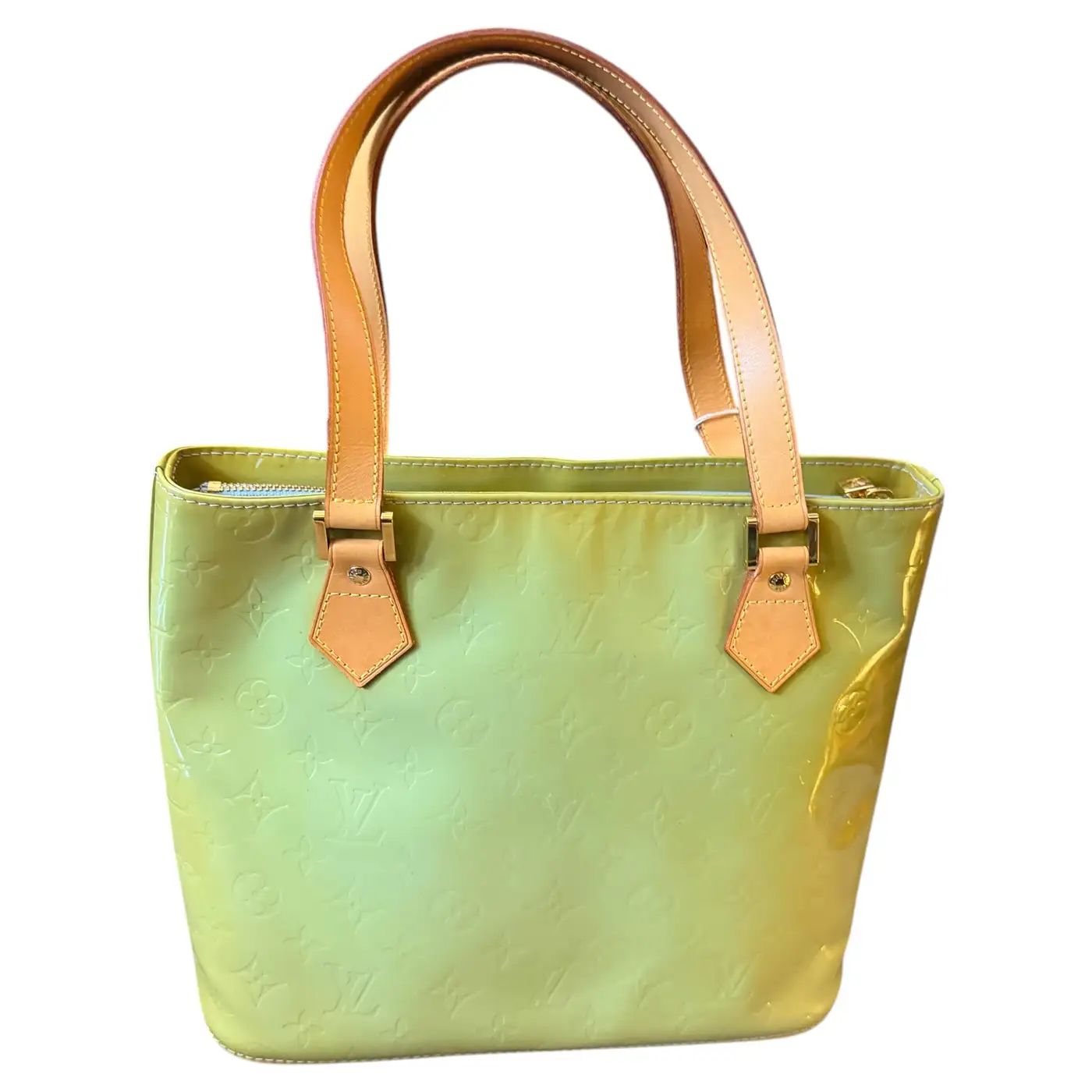 1999 Louis Vuitton Houston Pepper Mint Vernis Houston Tote Bag 1999 Louis Vuitton Houston Pepper Mint Vernis Houston Tote Bag