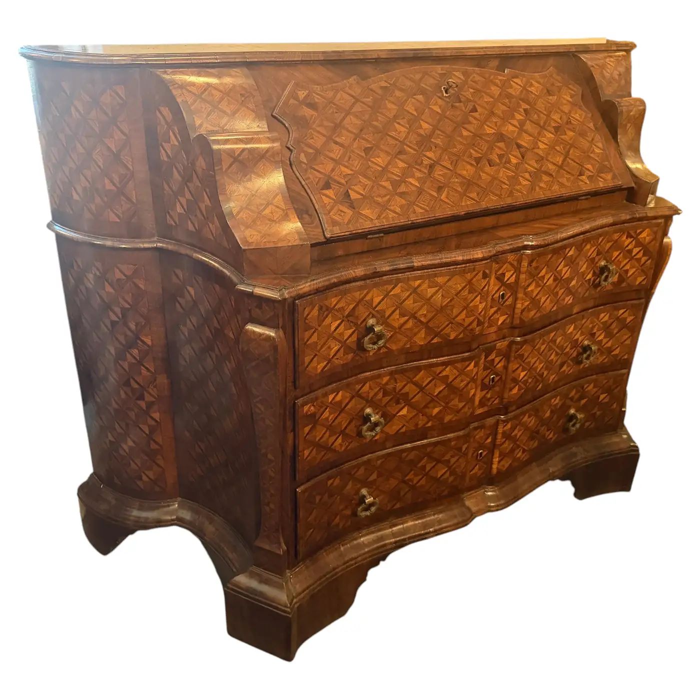 An Important Louis XIV Marquetry Italian Bureau Cabinet An Important Louis XIV Marquetry Italian Bureau Cabinet