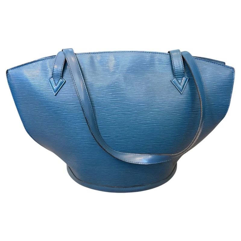 Louis Vuitton Toledo Blue Epi Leather Saint Jacques Hand Bag