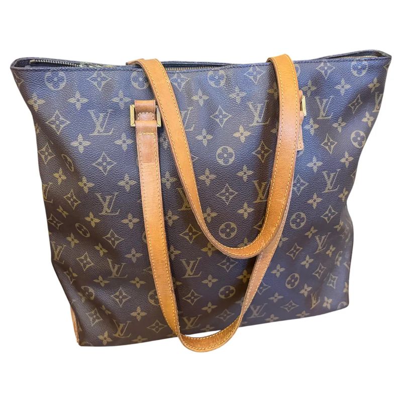 A 2000s Louis Vuitton Brown House's Signature Monogram Canvas Luco Tote Bag