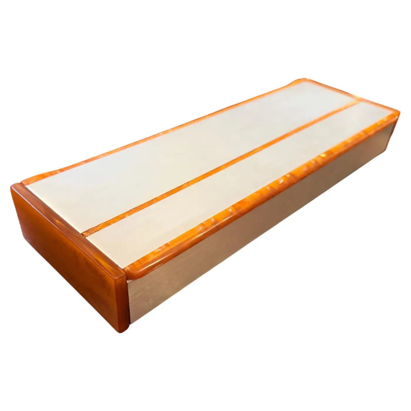 1970s Mid-Century Modern Aluminum, Faux Tortoiseshell Lucite Italian Jewelry Box 1970s Mid-Century Modern Aluminum, Faux Tortoiseshell Lucite Italian Jewelry Box