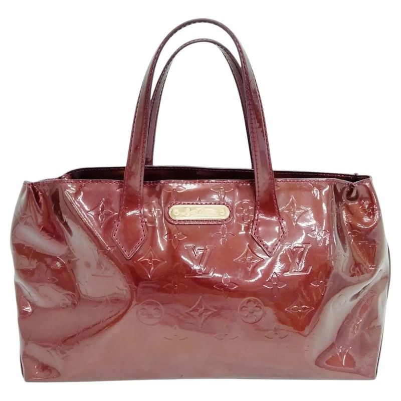 2000s Louis Vuitton Purple Vernis Patent Leather Wilshire Hand-Bag