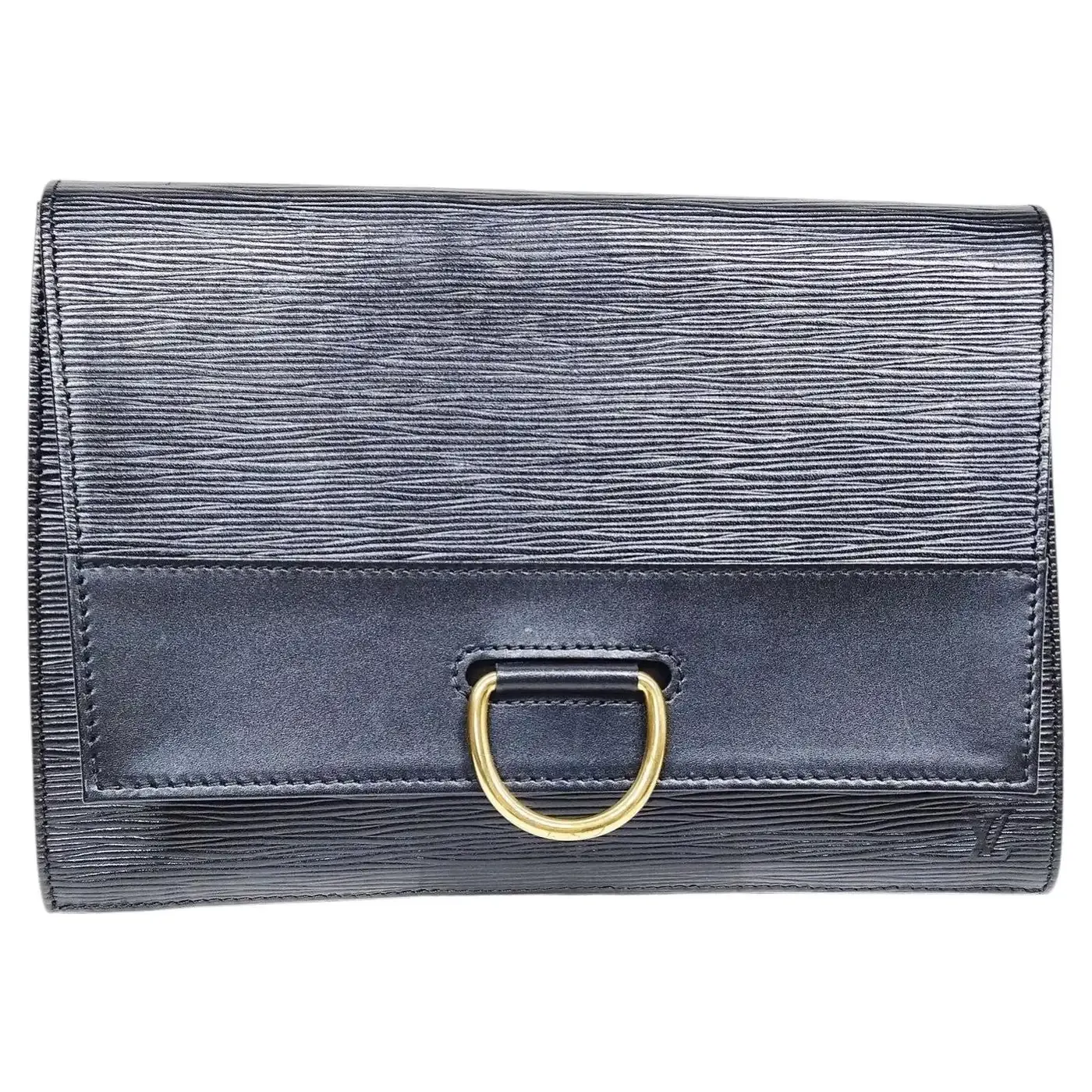 A 1993 Louis Vuitton Jena Black Epi Leather Clutch in Excellent Condition A 1993 Louis Vuitton Jena Black Epi Leather Clutch in Excellent Condition