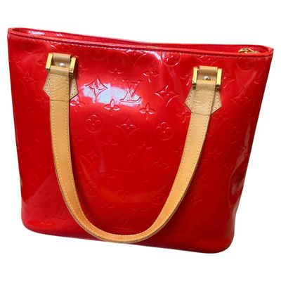 A 2001 Louis Vuitton Red Vernis Patent Leather Houston Tote Bag