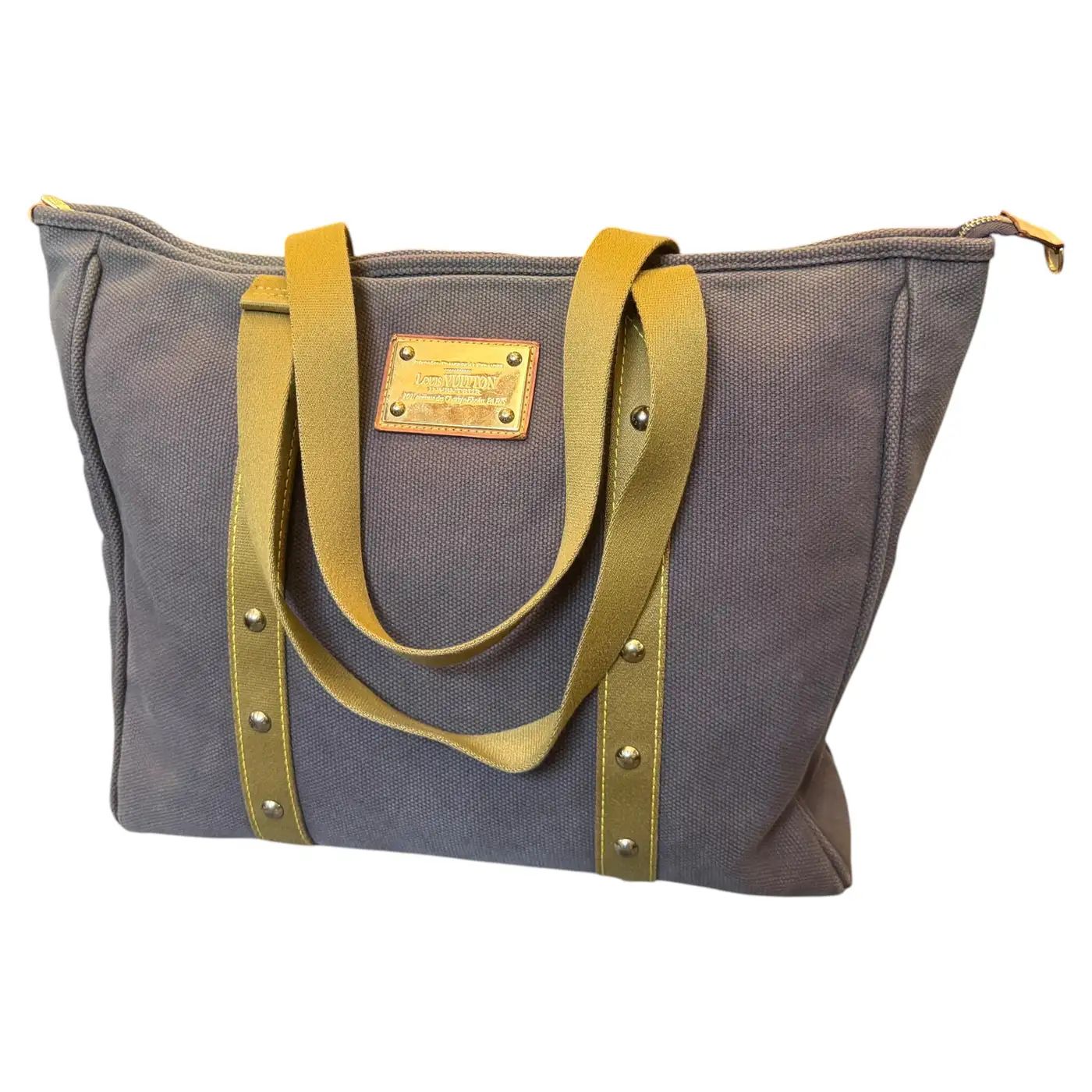 A 2006 Louis Vuitton Antigua Cabas Gm Brown Cotton Tote Bag A 2006 Louis Vuitton Antigua Cabas Gm Brown Cotton Tote Bag