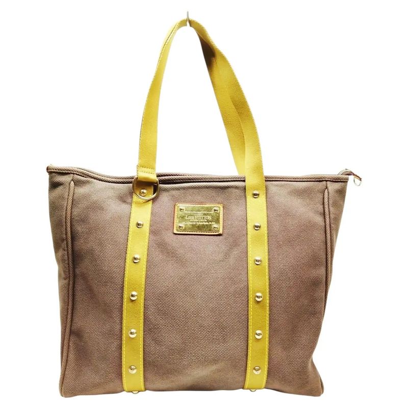 A 2006 Louis Vuitton Antigua Cabas Gm Brown Cotton Tote Bag