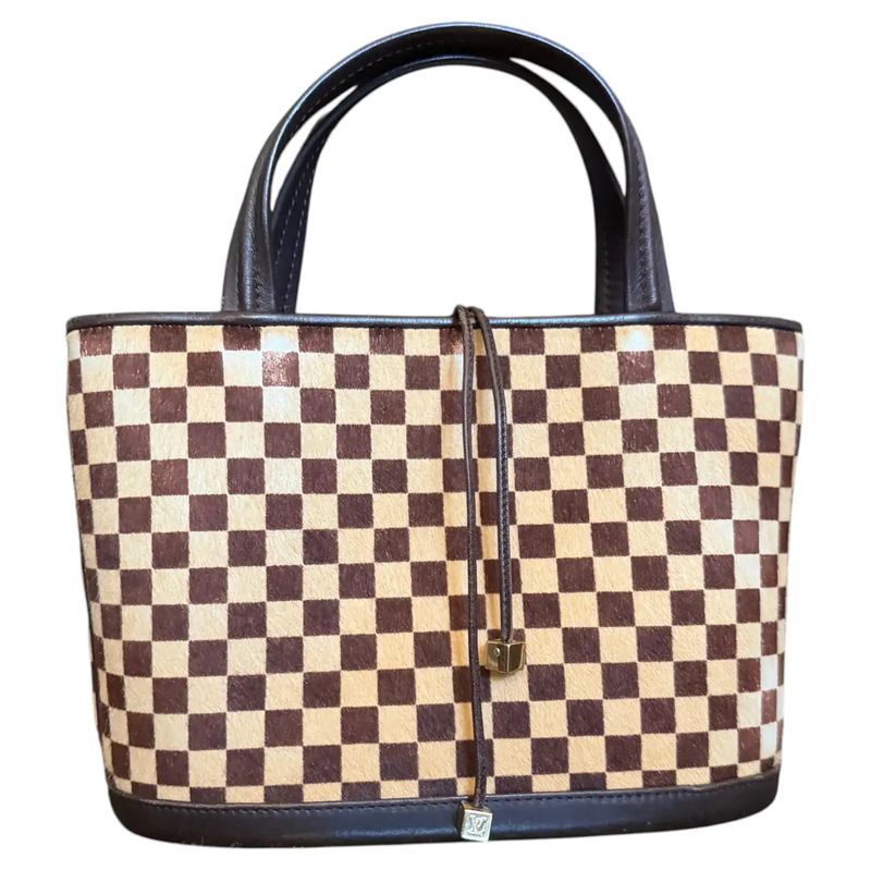 2000s Louis Vuitton Impala Brown Damier Sauvage Evening Minaudière Bag
