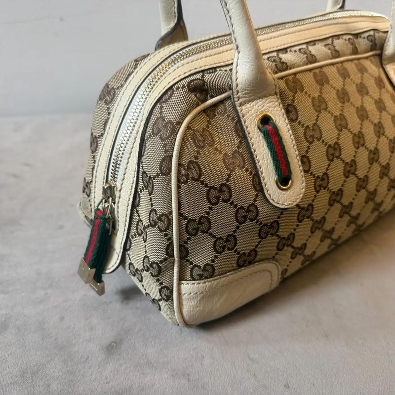 A 2006 Gucci Princy Sherry Line GG Canvas Shoulder Bag