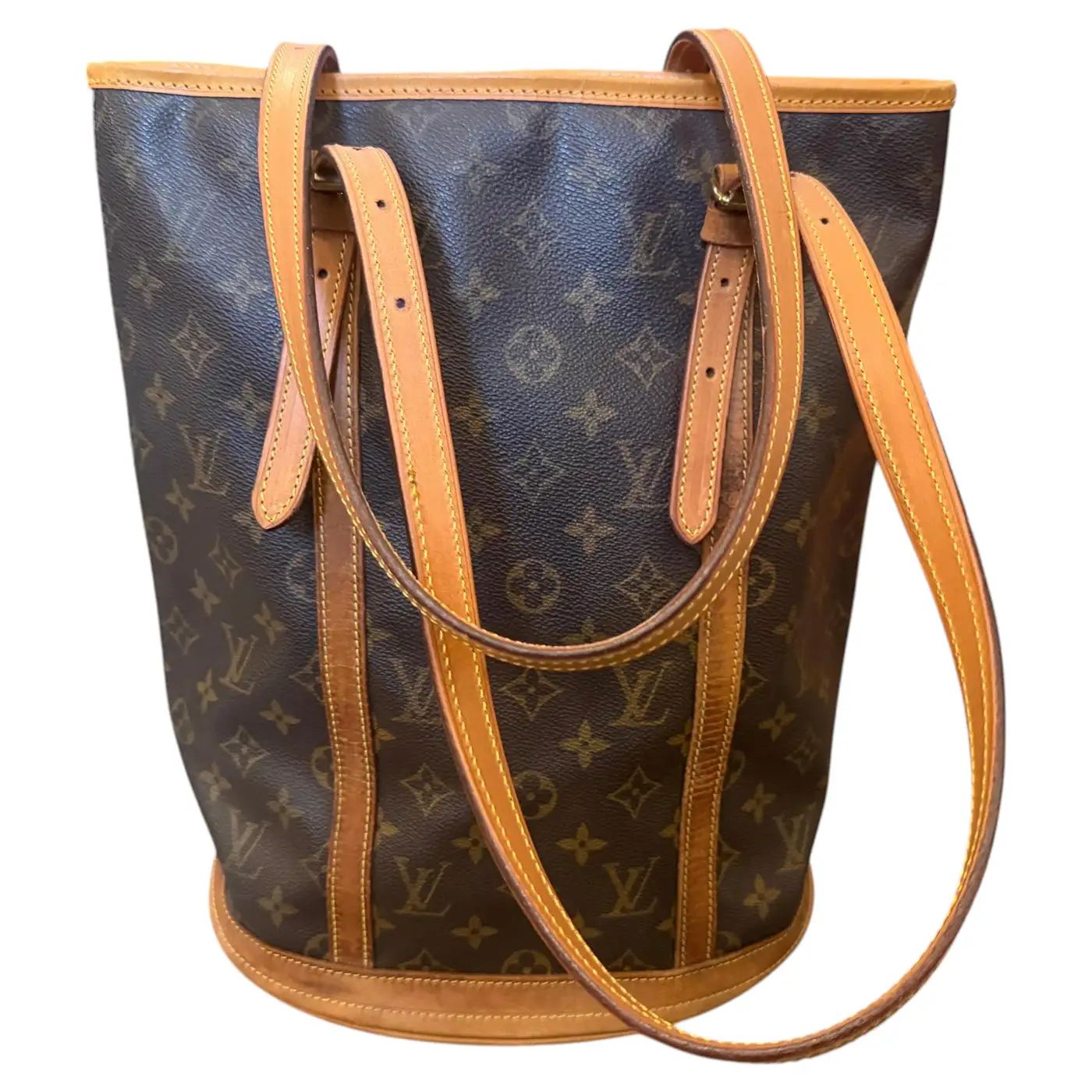 A 2006 Louis Vuitton Monogram Coated Canvas and Leather Bucket GM Tote Bag A 2006 Louis Vuitton Monogram Coated Canvas and Leather Bucket GM Tote Bag