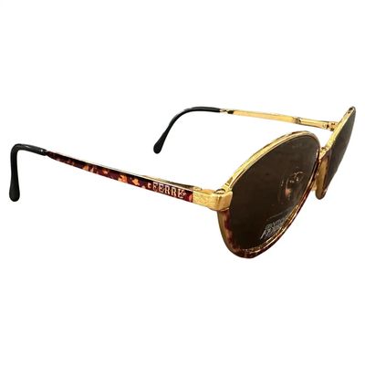 1990s High Quality Faux Tortoise Shell Acetate Gianfranco Ferrè Sunglasses