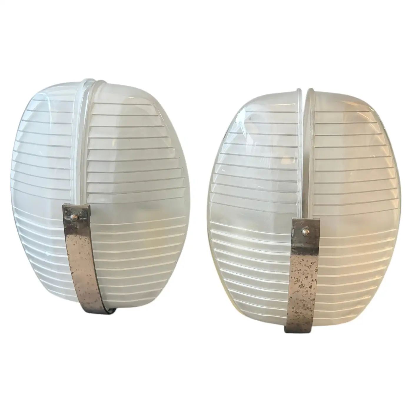1961 Set of Two Space Age Lambda Wall Sconces by Vico Magistretti for Artemide 1961 Set of Two Space Age Lambda Wall Sconces by Vico Magistretti for Artemide