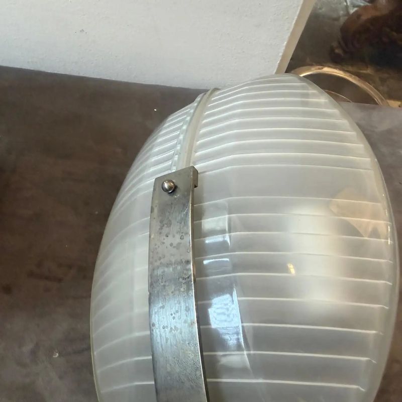 1961 Set of Two Space Age Lambda Wall Sconces by Vico Magistretti for Artemide