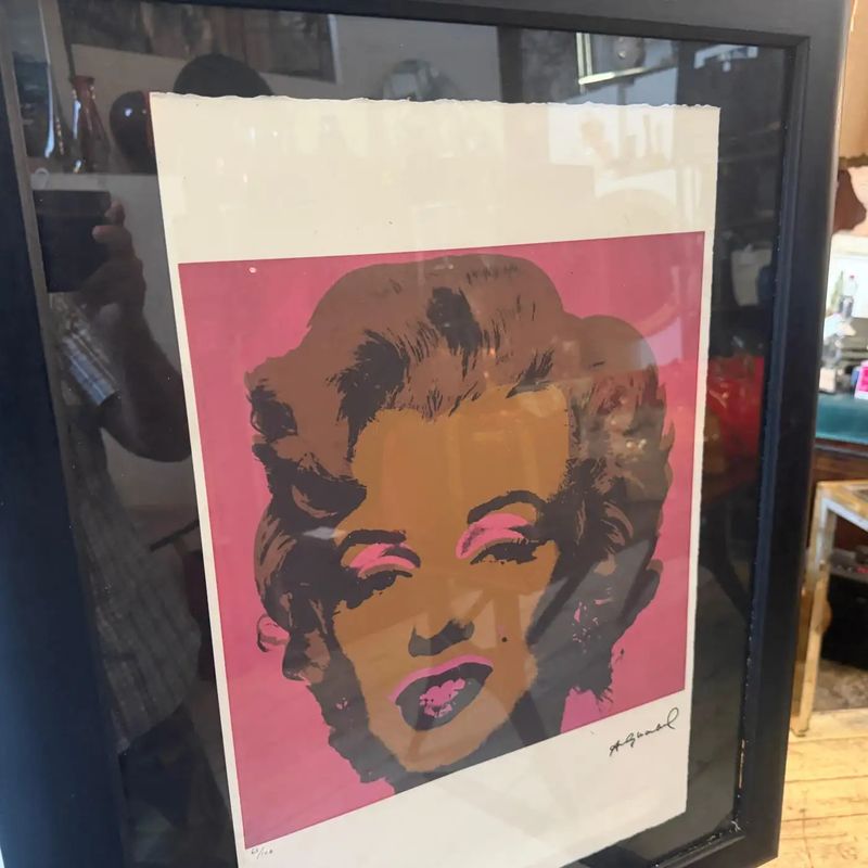 A 21st Century Framed Pop Art Marylin Monroe 65/100 Lithography by Andy Warhol