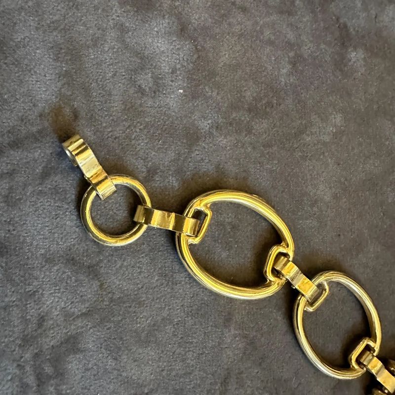 A 1990s Costume Jewelry Gilt Metal Coin Bracelet in the manner of Bulgari