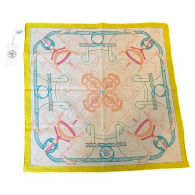 A 21st Century New Hermès Silk Scarf "Eperon d'or" by Henry D'Origny