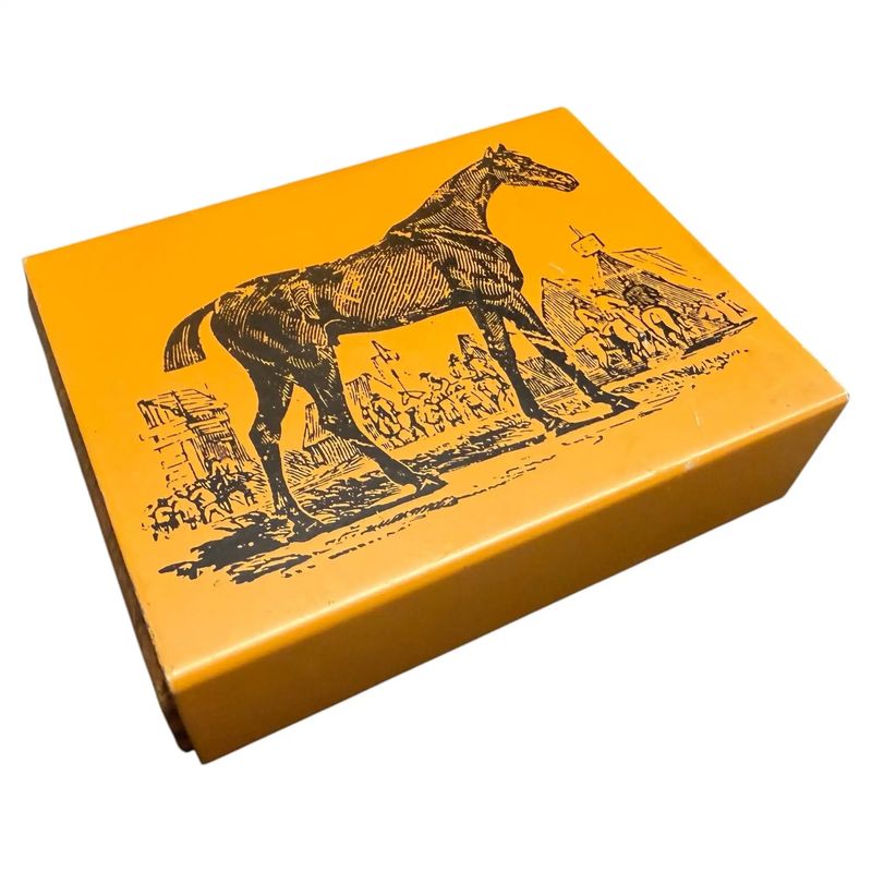 1960 Mid-Century Modern Metal and Wood Italian Box