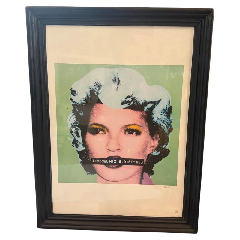 21st Century Black Framed 65/150 Kate Moss Dirty Funker Lithography by Banksy