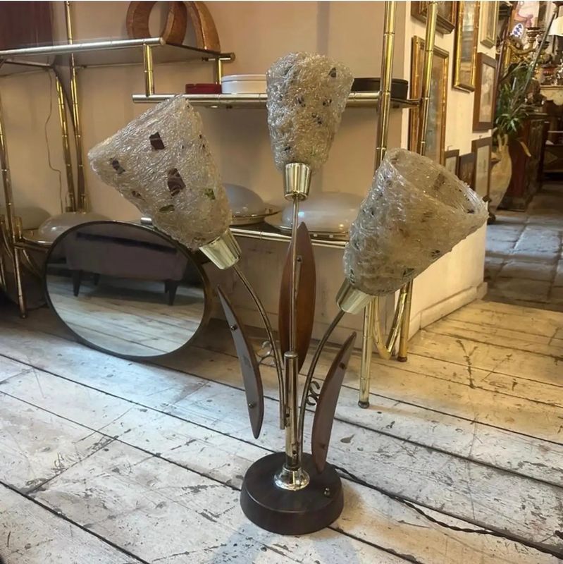 1980s Gaetano Pesce Style Modern Metal, Resin and Plastic Italian Table Lamp