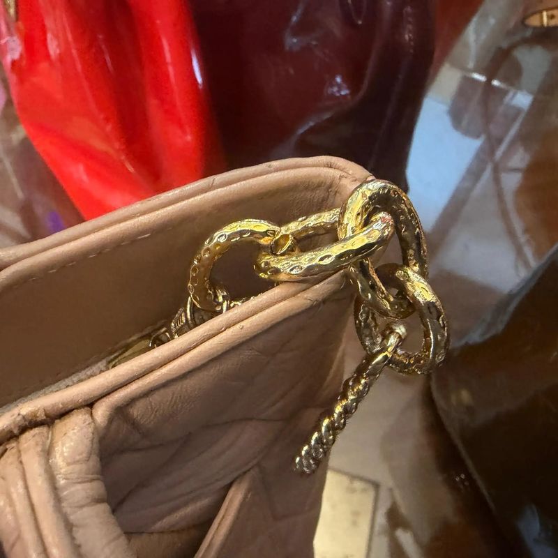 2000s Chanel Matelasse Light Pink Lamb Skin Tote Bag