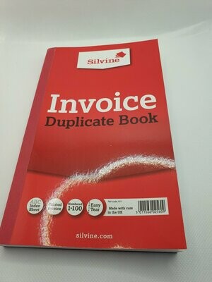 Silvine Invoice duplicate book