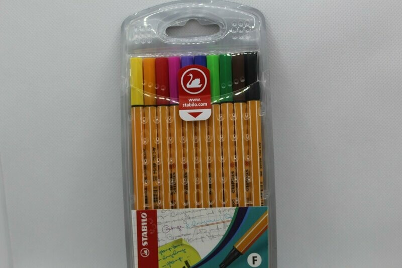 10 pk Stabilo fineliners