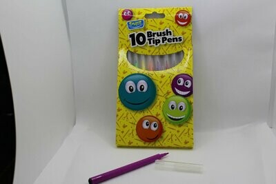 10 brush pens