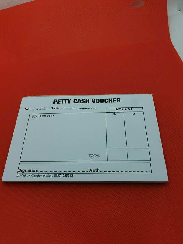 petty cash receipts