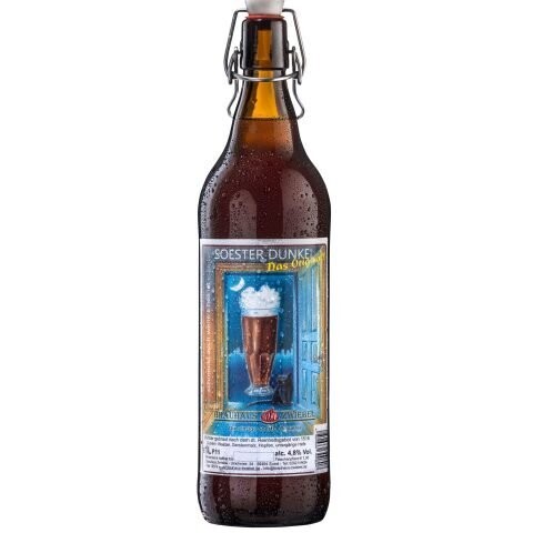 Soester Dunkel Bier 1 Liter Bügelflasche Soester Dunkel Bier 1 Liter Bügelflasche