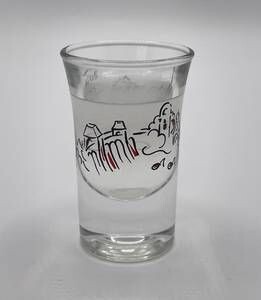 Schnapsglas mit Möhnesee Silhouette