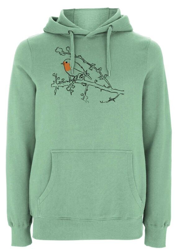 Hoodie Unisex Hoodie Unisex "Rotkehlchen" (Bio + FairTrade)