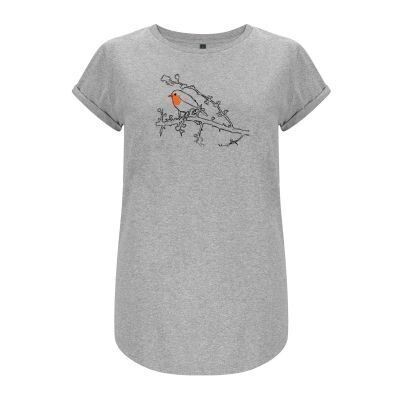 T-Shirt für Damen T-Shirt für Damen "Rotkehlchen" (Bio + FairTrade)