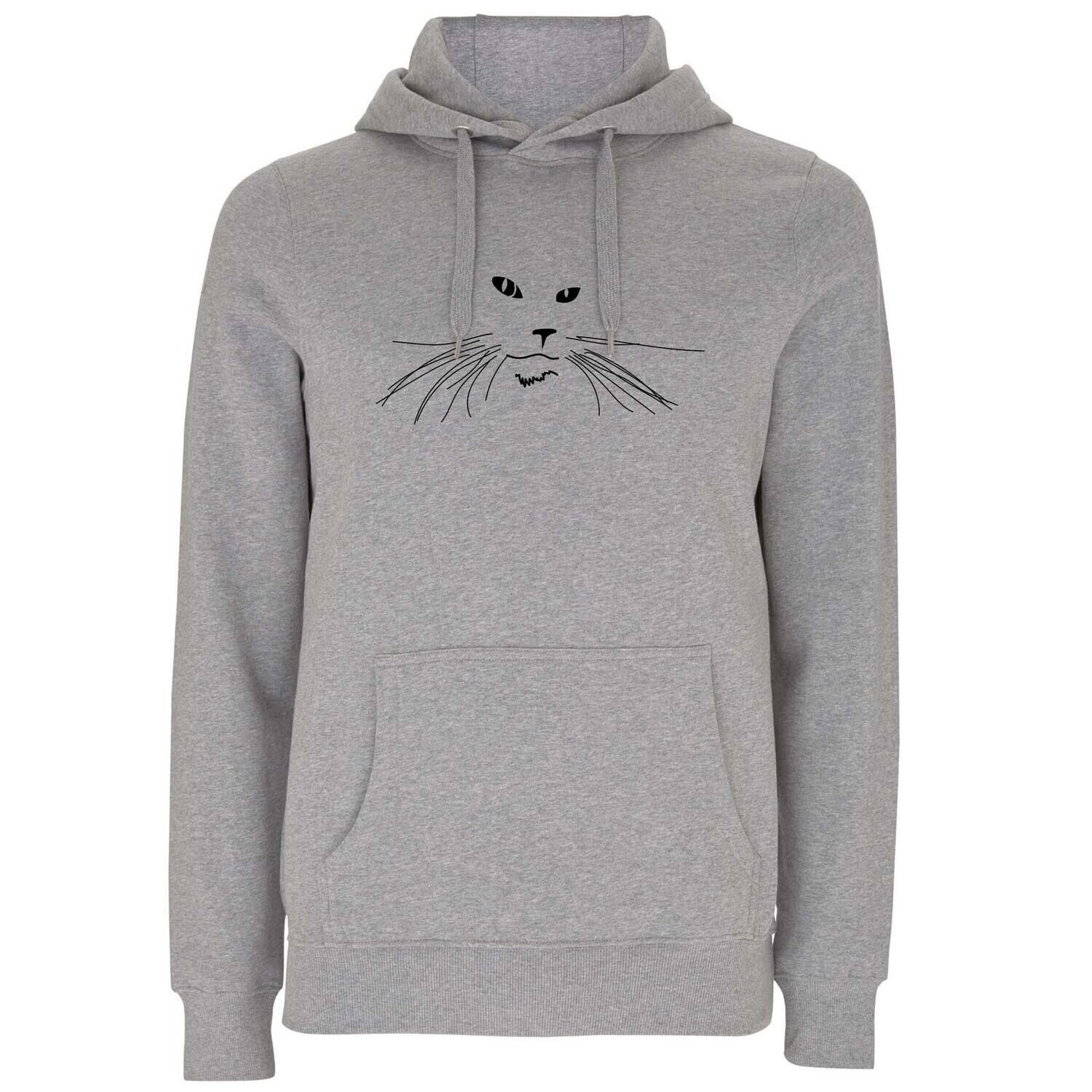Hoodie Herren "Katze" (Bio + FairTrade)