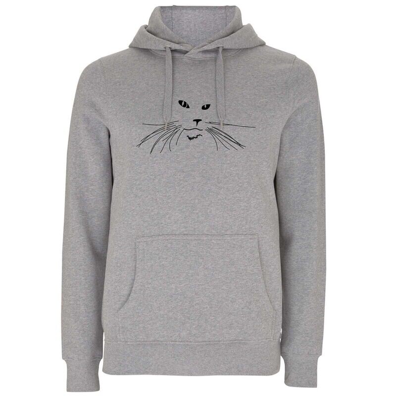Hoodie Herren Hoodie Herren "Katze" (Bio + FairTrade)