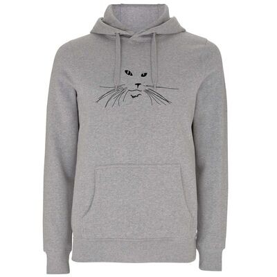 Hoodie Herren Hoodie Herren "Katze" (Bio + FairTrade)