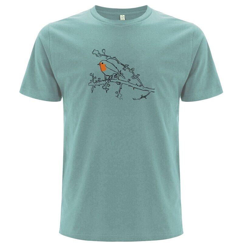 T-Shirt Unisex T-Shirt Unisex "Rotkehlchen" (Bio + FairTrade)