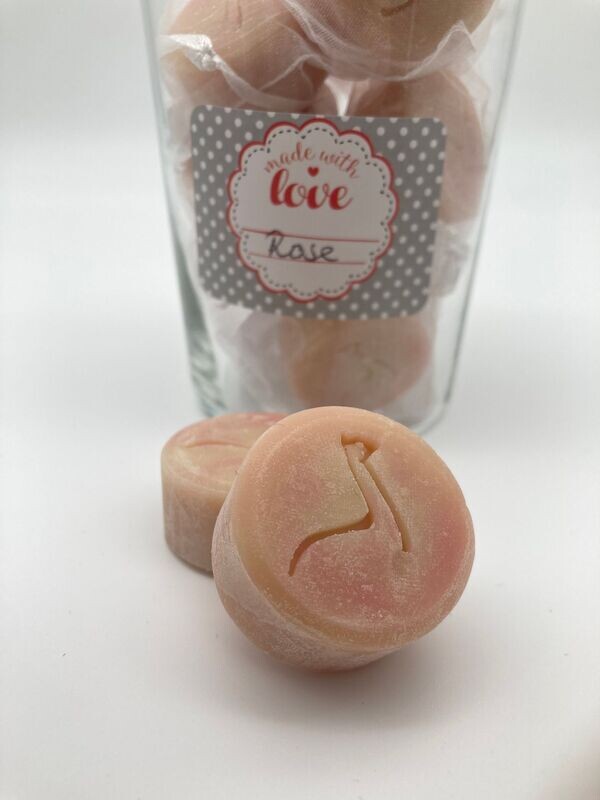 Rose - Gästeseife mit Alpakakeratin