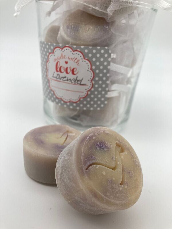 Lavendel Gästeseife mit Alpakakeratin