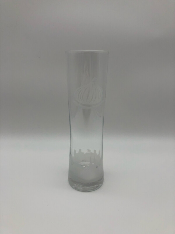 Zwiebel Bierglas mit Soestsilhouette 0,33l Zwiebel Bierglas mit Soestsilhouette 0,33l